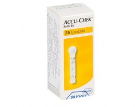 LANCETAS PARA LANCETADOR ACCU-CHEK SOFTCLIX - 25 UNID